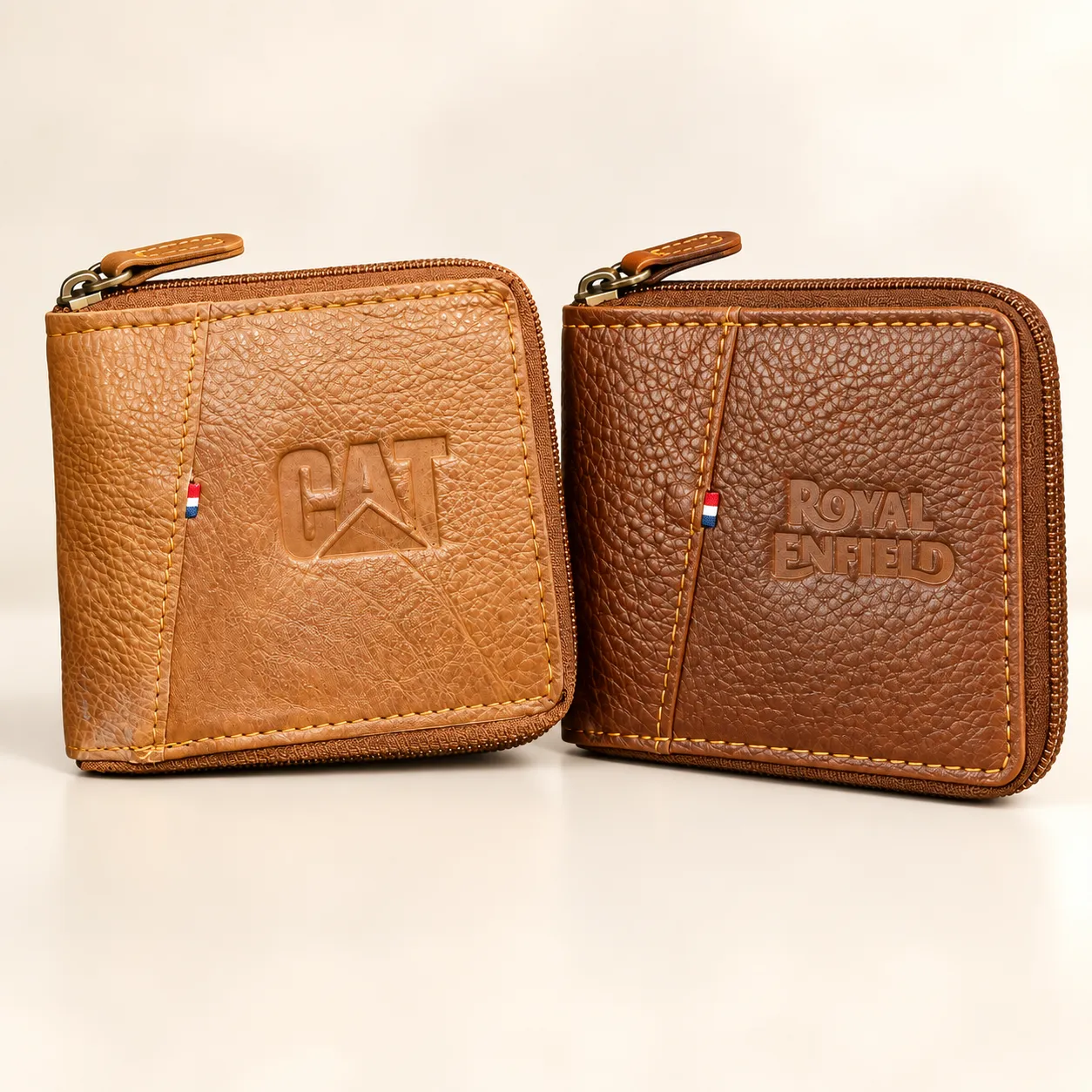 Rugged Zip-Around Leather Wallet with Quick Pocket - view 3